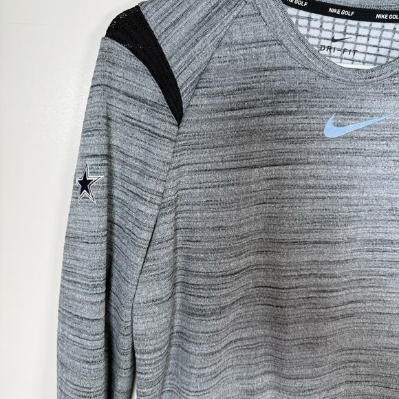 Nike Golf Dallas Cowboys Gray Pullover Women’s Large Dri-Fit Sweatshirt - Picture 6 of 16
